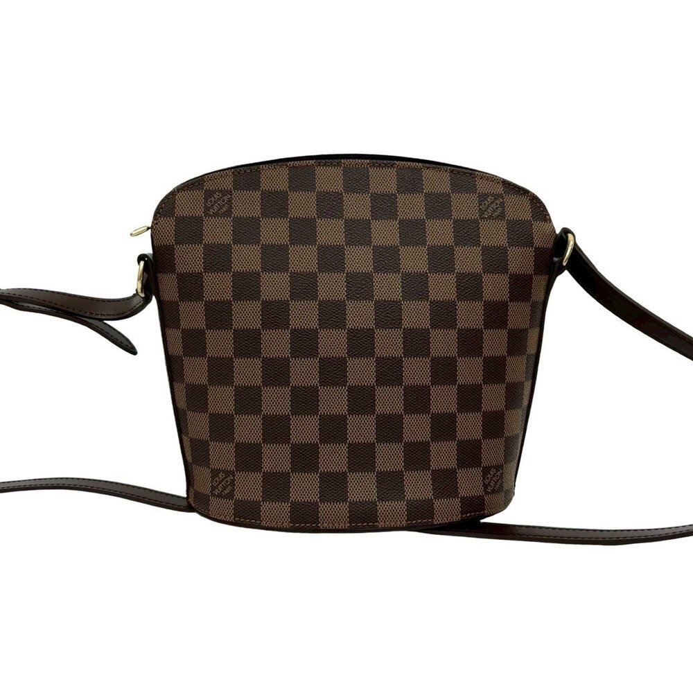 LOUIS VUITTON Brown Damier Leather Shoulder Bag